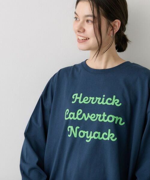 Dessin / デッサン カットソー | 【洗える】オーガニックコットン ロングスリーブTシャツ（ネイビー(094)）