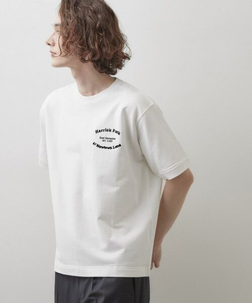 Dessin / デッサン カットソー | ロゴ刺繍ミニ裏毛Tシャツ | 詳細1