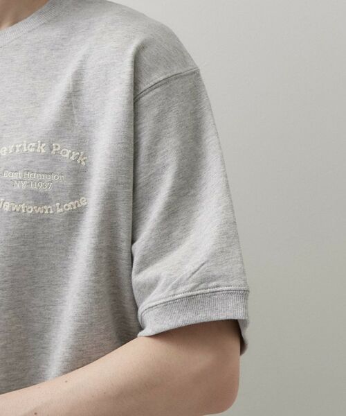 Dessin / デッサン カットソー | ロゴ刺繍ミニ裏毛Tシャツ | 詳細21