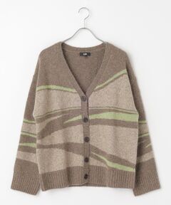 DGBH / ディージービーエイチ カーディガン・ボレロ | ウィメンズ・Vネック・ジャガードカーディガン