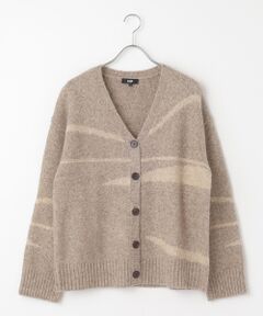 DGBH / ディージービーエイチ カーディガン・ボレロ | ウィメンズ・Vネック・ジャガードカーディガン