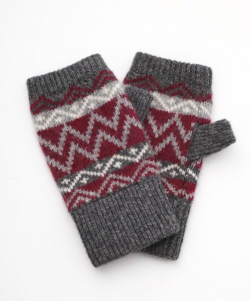 DGBH / ディージービーエイチ 手袋 | ヘリテージコレクション ジャカード指なし手袋（グレー）