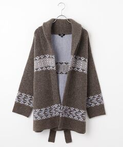 DGBH / ディージービーエイチ カーディガン・ボレロ | ウィメンズ・ショールカラージャガードカーディガン