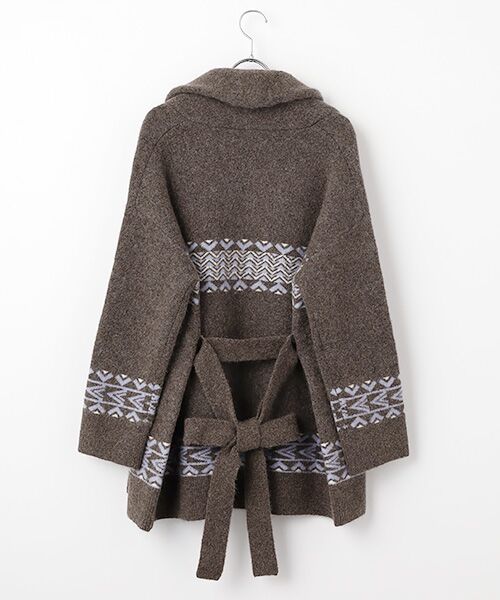 DGBH / ディージービーエイチ カーディガン・ボレロ | ウィメンズ・ショールカラージャガードカーディガン | 詳細1