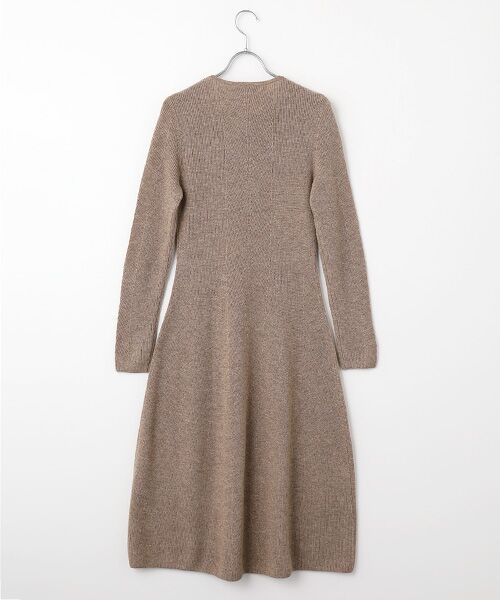 DGBH / ディージービーエイチ ロング・マキシ丈ワンピース | ラウンドネック・長袖ニットドレス | 詳細1