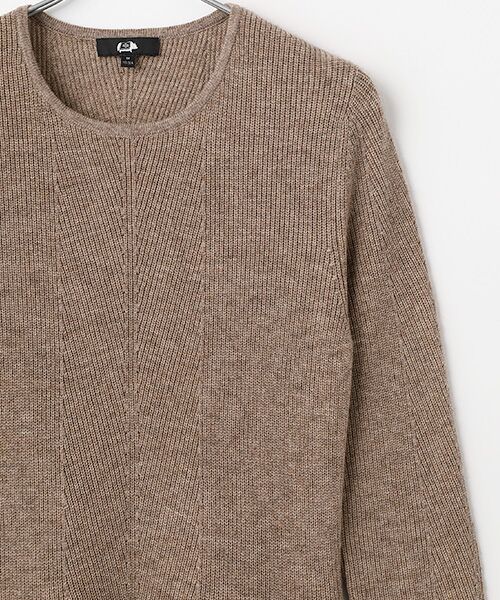 DGBH / ディージービーエイチ ロング・マキシ丈ワンピース | ラウンドネック・長袖ニットドレス | 詳細2