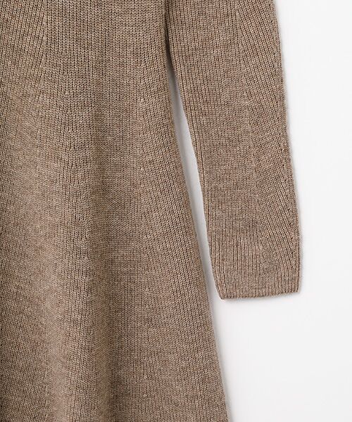 DGBH / ディージービーエイチ ロング・マキシ丈ワンピース | ラウンドネック・長袖ニットドレス | 詳細3