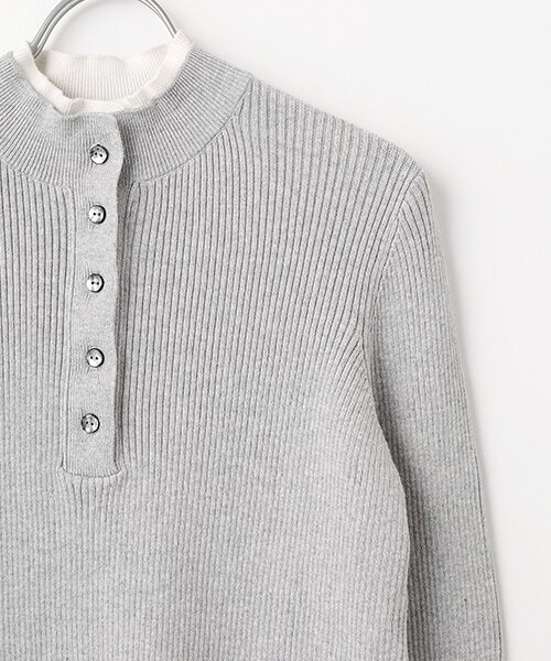 DGBH / ディージービーエイチ ニット・セーター | ウィメンズ・ダブルラペル・プルオーバー | 詳細2