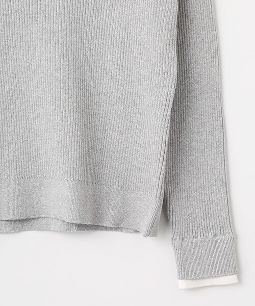 DGBH / ディージービーエイチ ニット・セーター | ウィメンズ・ダブルラペル・プルオーバー | 詳細3