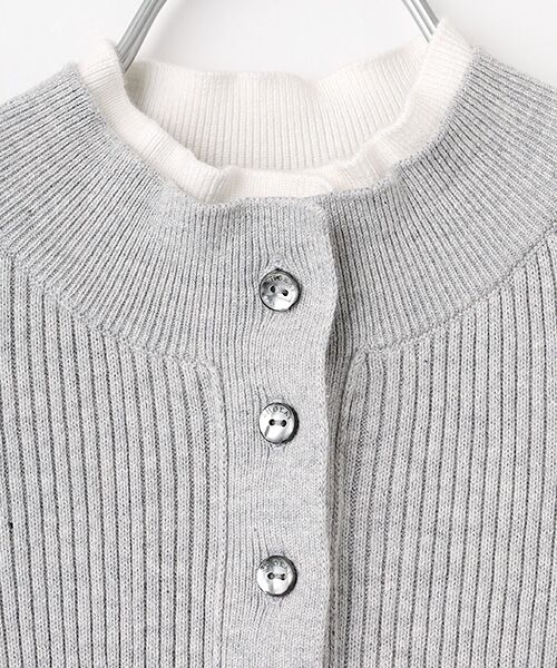 DGBH / ディージービーエイチ ニット・セーター | ウィメンズ・ダブルラペル・プルオーバー | 詳細5