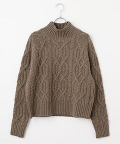 DGBH / ディージービーエイチ ニット・セーター | ウィメンズ モックネック ケーブル編みニット