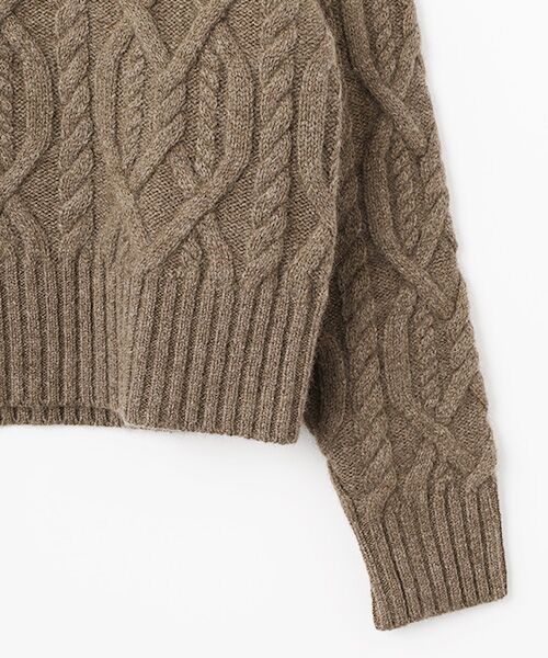 DGBH / ディージービーエイチ ニット・セーター | ウィメンズ モックネック ケーブル編みニット | 詳細3