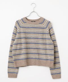 DGBH / ディージービーエイチ ニット・セーター | ハイランド・ウィメンズ・ストライプクルーネック