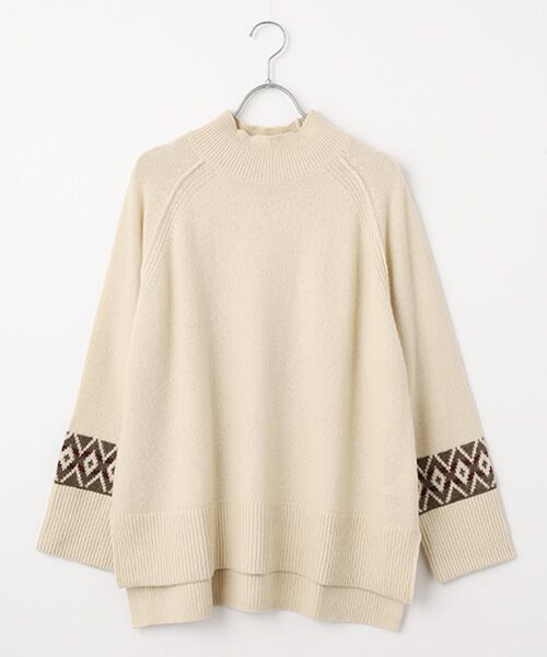 DGBH / ディージービーエイチ ニット・セーター | ヘリテージ・ウィメンズ・タートルネックプルオーバー（オフホワイト）