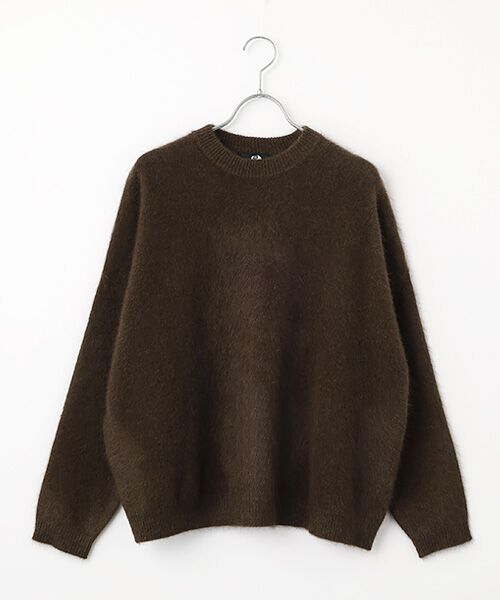 DGBH / ディージービーエイチ ニット・セーター | ヤク100％起毛セーター（ダークブラウン）