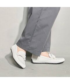 D'ICI / ディッシィ フラットシューズ | シャーリングモチーフ付きモカシューズ