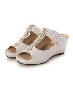 D'ICI / ディッシィ サンダル | ビジューモチーフTストラップサンダル