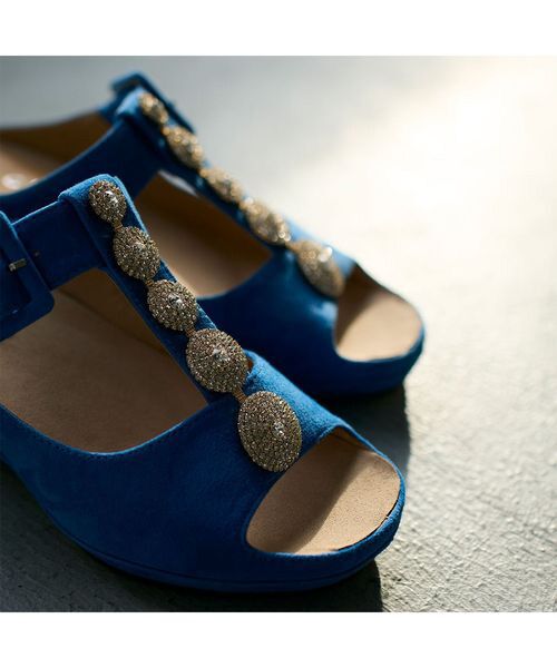 D'ICI / ディッシィ サンダル | ビジューモチーフTストラップサンダル | 詳細13