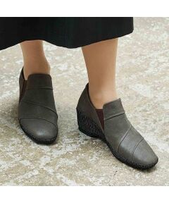 D'ICI / ディッシィ パンプス | 【軽量】レイヤードウェッジソールスリッポン