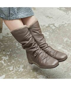 D'ICI / ディッシィ ブーツ（ショート丈） | 【防水】【防滑】スクエアトゥフラットソールハーフブーツ