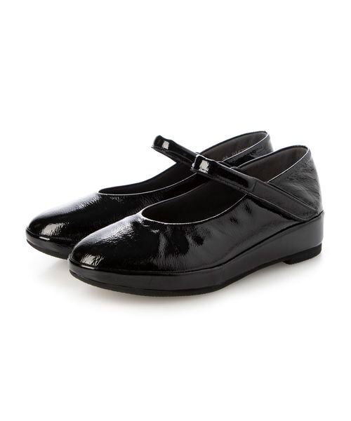 D'ICI/ディッシィ プラットフォームストラップパンプス ブラックエナメル 245 D'ICI/ディッシィ プラットフォームストラップパンプス ブラックエナメル 245