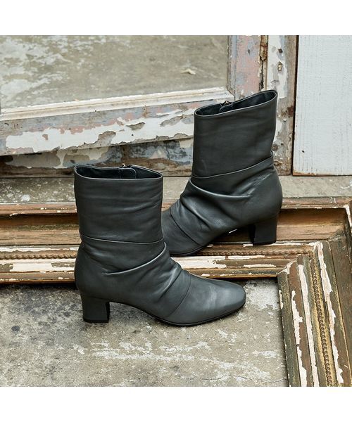 D'ICI / ディッシィ ブーツ(ショート丈) | ドレープハーフブーツ | 詳細14