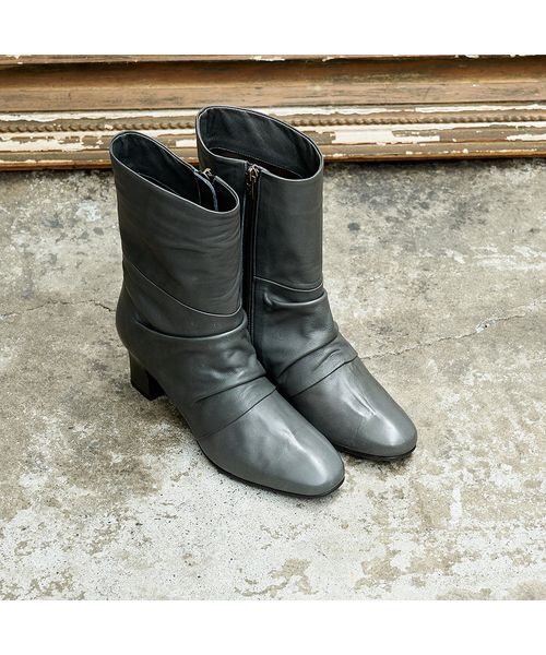 D'ICI / ディッシィ ブーツ(ショート丈) | ドレープハーフブーツ | 詳細15