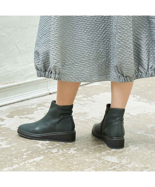 D'ICI / ディッシィ ブーツ（ショート丈） | プレーンウェッジショートブーツ | 詳細10