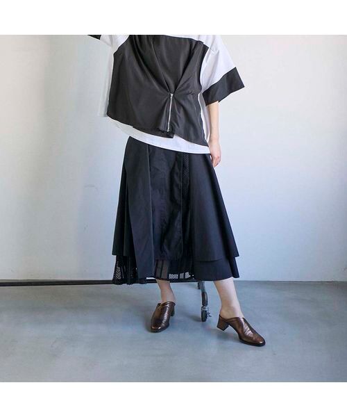 D'ICI / ディッシィ サンダル | アシンメトリーチャンキーヒールミュール | 詳細16