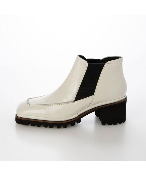 D'ICI / ディッシィ パンプス | ワイドスクエアトゥタンクソールショートブーツ | 詳細1