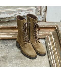 D'ICI / ディッシィ ブーツ（ショート丈） | タンクソールレースアップブーツ