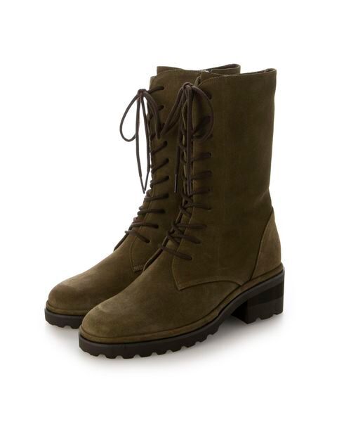 D'ICI / ディッシィ ブーツ（ショート丈） | タンクソールレースアップブーツ | 詳細1