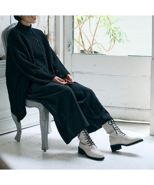 D'ICI / ディッシィ ブーツ（ショート丈） | タンクソールレースアップブーツ | 詳細13