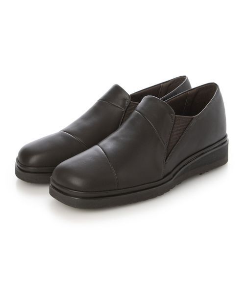 D'ICI / ディッシィ フラットシューズ | スクエアトゥ切り替えスリッポン | 詳細1