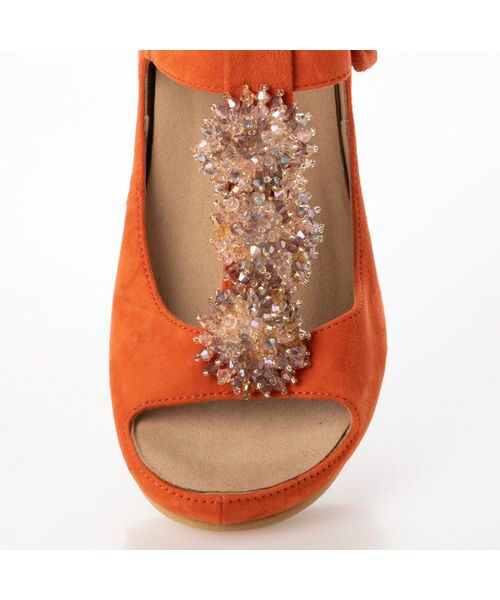 D'ICI / ディッシィ サンダル | 【クッション入り】ビジュー付きＴストラップサンダル | 詳細5