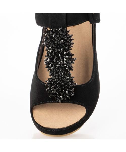 D'ICI / ディッシィ サンダル | 【クッション入り】ビジュー付きＴストラップサンダル | 詳細10