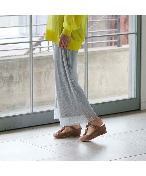 D'ICI / ディッシィ サンダル | 【クッション入り】ビジュー付きＴストラップサンダル | 詳細20