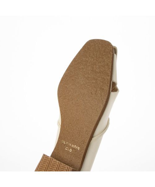 D'ICI / ディッシィ フラットシューズ | アッパーステッチクロスデザインパンプス | 詳細5