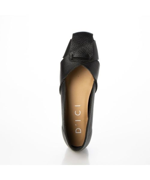 D'ICI / ディッシィ フラットシューズ | アッパーステッチクロスデザインパンプス | 詳細9