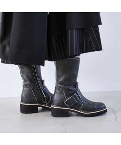 D'ICI / ディッシィ ブーツ（ショート丈） | ベルトデザインミドルブーツ