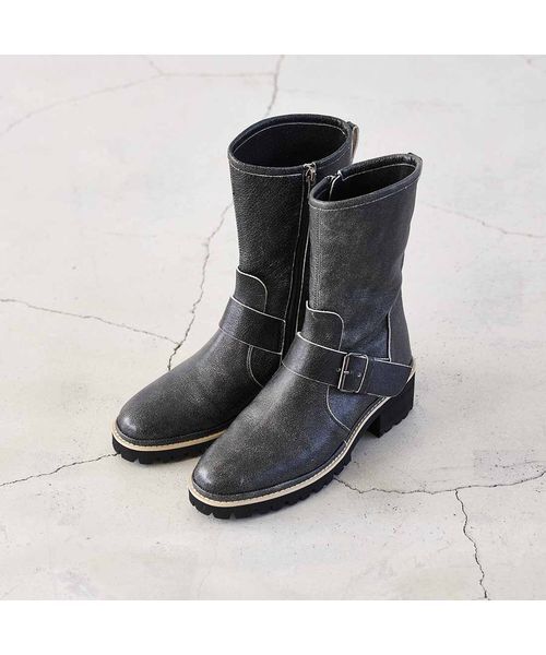 D'ICI / ディッシィ ブーツ（ショート丈） | ベルトデザインミドルブーツ | 詳細25