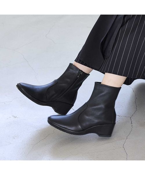 D'ICI / ディッシィ ブーツ（ショート丈） | ウェッジソールストレッチショートブーツ | 詳細17