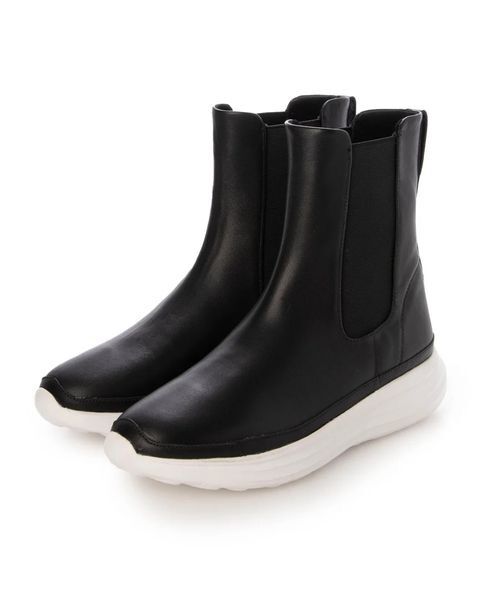 D'ICI / ディッシィ スニーカー | 【軽量】サイドゴアショートブーツ（ブラック）