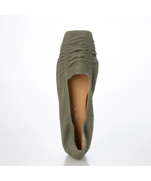 D'ICI / ディッシィ フラットシューズ | シャーリングスクエアトゥパンプス | 詳細3