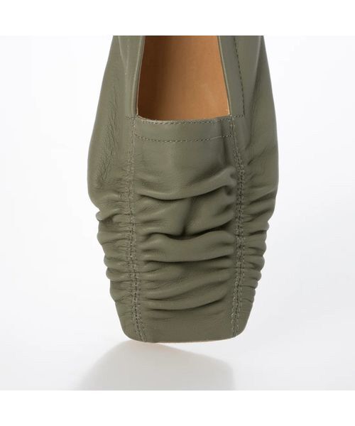 D'ICI / ディッシィ フラットシューズ | シャーリングスクエアトゥパンプス | 詳細5