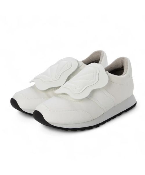 D'ICI / ディッシィ スニーカー | 取り外し可能キルト付き2WAYスニーカー（ホワイト）