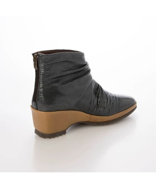 D'ICI / ディッシィ ブーツ（ショート丈） | ドレープデザインウェッジソールショートブーツ | 詳細2