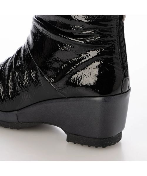 D'ICI / ディッシィ ブーツ（ショート丈） | ドレープデザインウェッジソールショートブーツ | 詳細11