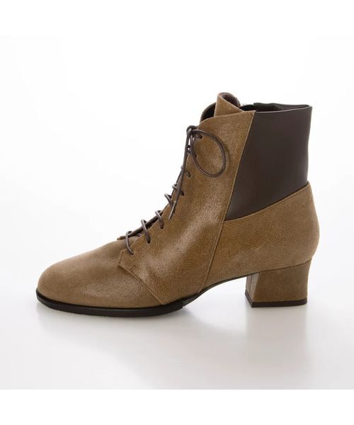 D'ICI / ディッシィ ブーツ（ショート丈） | チャンキーヒールレースアップショートブーツ | 詳細1