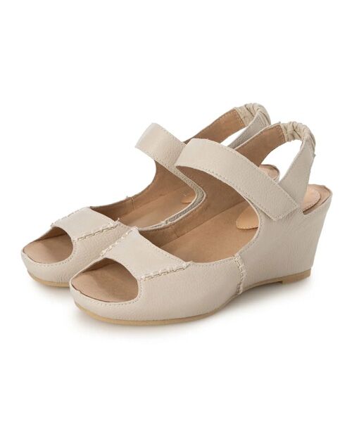 D'ICI / ディッシィ サンダル | アジャスタブルインヒールサンダル（アイボリー）